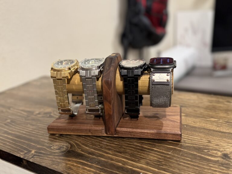 Hand built watch stand