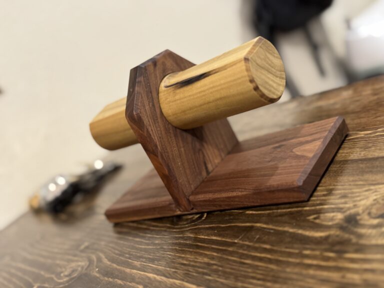 Wood watch stand