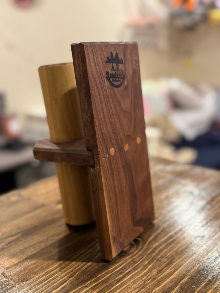 Wood watch stand